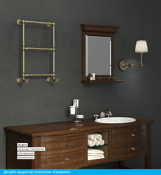 Полотенцесушитель СУНЕРЖА Ренессанс 1304 660x400