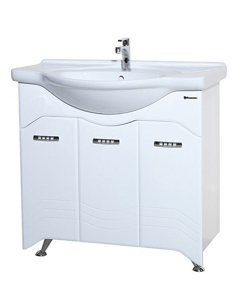 Тумба с раковиной Bellezza "Дрея 85" белая 
