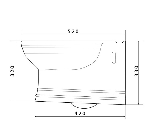 Унитаз подвесной Caprigo Armonia 5803