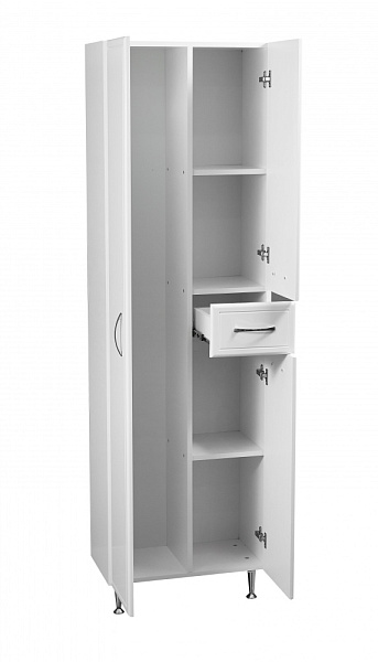 Шкаф-пенал напольный Stella "Концепт 54" белый 1 ящик