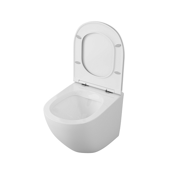 Унитаз подвесной безободковый OWL Vind Cirkel-H с сиденьем DP микролифт