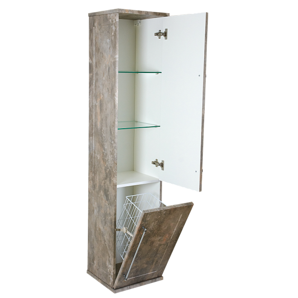 Шкаф-пенал Misty Марта R цинк