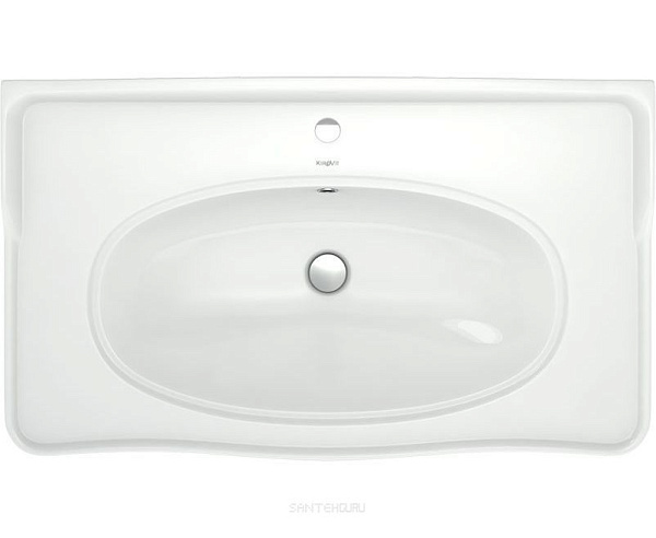 Тумба с раковиной Opadiris "Кантара 85" белый матовый