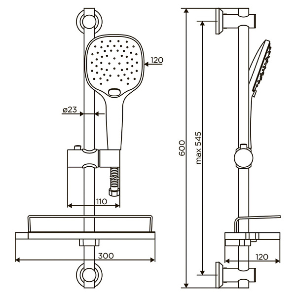 Душевой гарнитур Dorff Prime D0140000