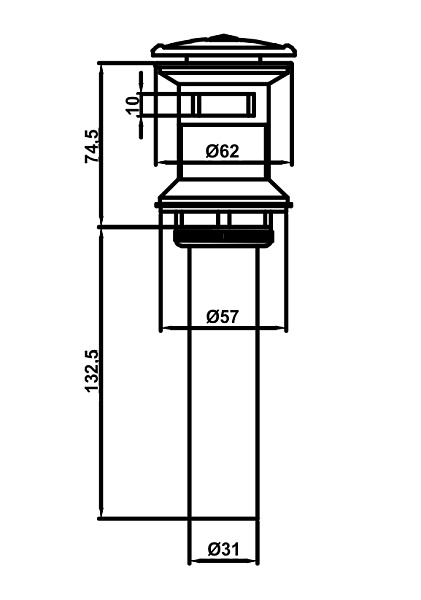 Донный клапан AltroBagno Antik 070204 Br