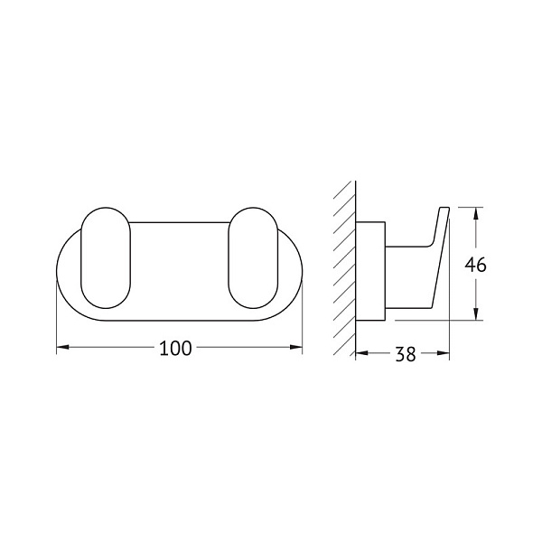 Крючок Artwelle Schwarz 7725 черный