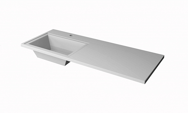 Тумба с раковиной подвесной COROZO "Альтаир 120" белый