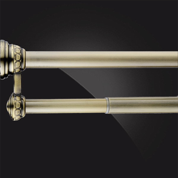 Карниз для ванной комнаты двойной Elghansa Monterno CD-2-Bronze