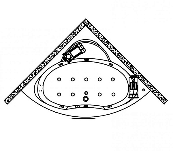 Акриловая ванна Kolpa-San Royal Superior 140х140 QUAT