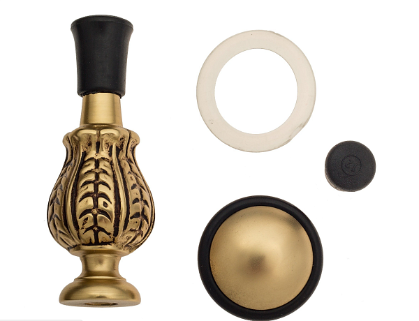 Упор дверной напольный/настенный Venezia ST7 французское золото + коричневый