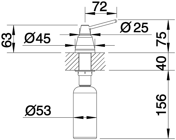 Дозатор Blanco Tiga