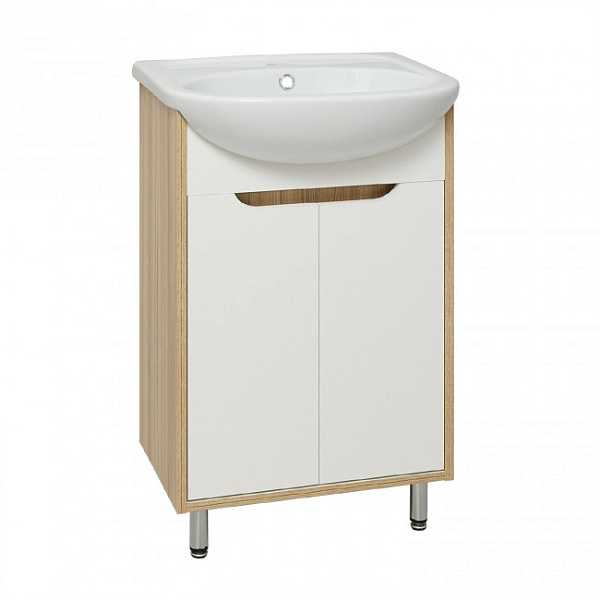 Тумба с раковиной Runo "Эко 50"