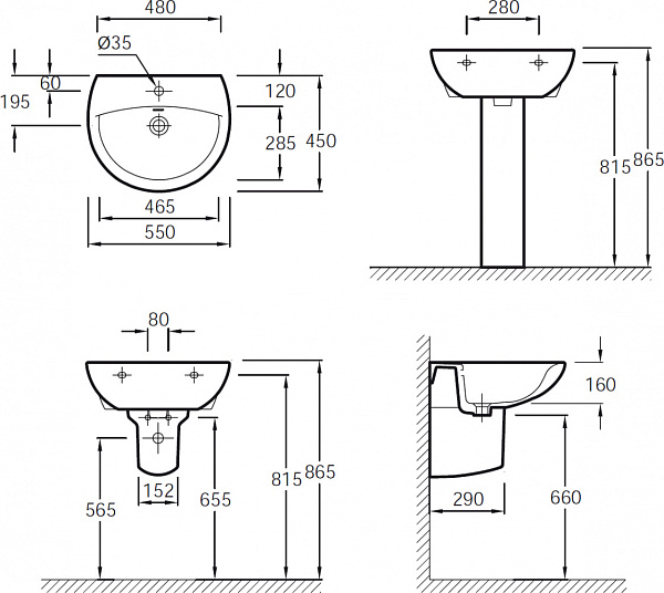 Раковина подвесная Jacob Delafon Patio E4158NG-00