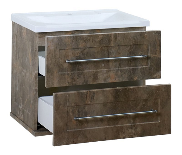 Тумба с раковиной Misty Марта 60 цинк