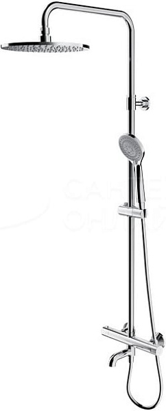 Душевая система со смесителем термостатический Omnires Y Y1234ALCR хром