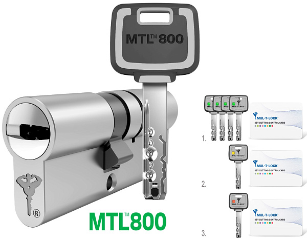 Цилиндровый механизм Mul-T-Lock MTL800 35x65 ключ-ключ