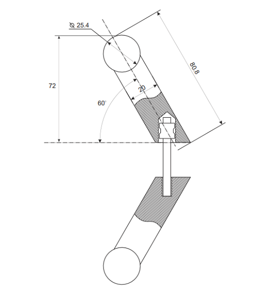 Ручка скоба Apecs HC-0902-25/300-INOX