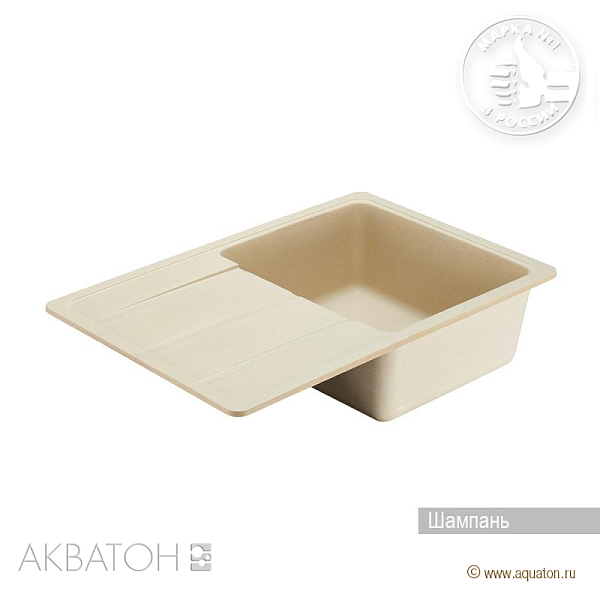 Кухонная мойка Aquaton Аманда 1A712832AD290 шампань
