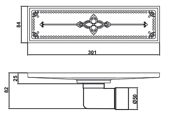 Трап AltroBagno Antik 071203 Br