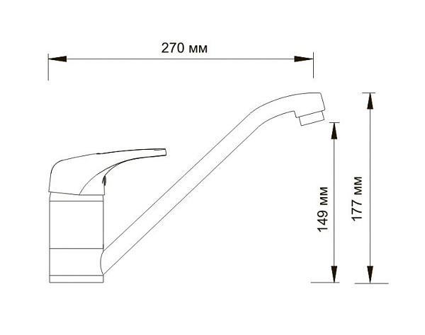 Смеситель для кухни WasserKraft Oder 6307