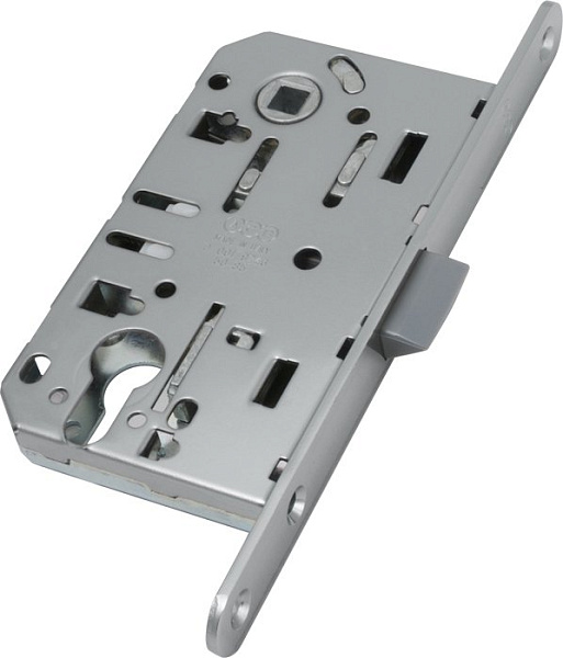 Замок межкомнатный под цилиндр AGB MEDIANA EVOLUTION матовый хром B01103.50.34