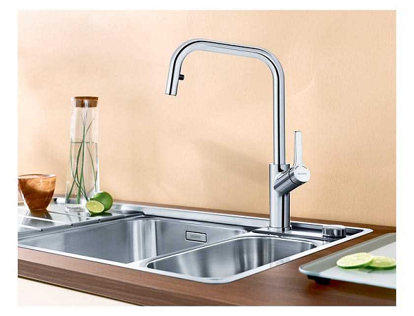 Смеситель для кухни Blanco Jurena-S с выдвижным шлангом