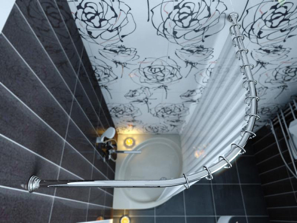 Карниз для ванной комнаты угловой Elghansa Monterno CR-4-Chrome