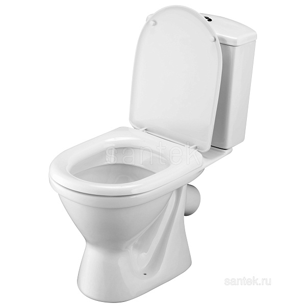 Унитаз компакт напольный Santek Алькор с диагональным выпуском, антивсплеск 1.WH30.2.196