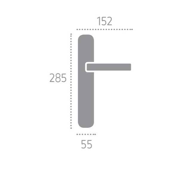 Дверная ручка на планке Melodia Libra 229 Cab Demetra