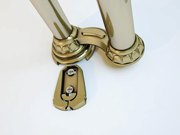 Карниз для ванной комнаты двойной Elghansa Monterno CD-2-Bronze