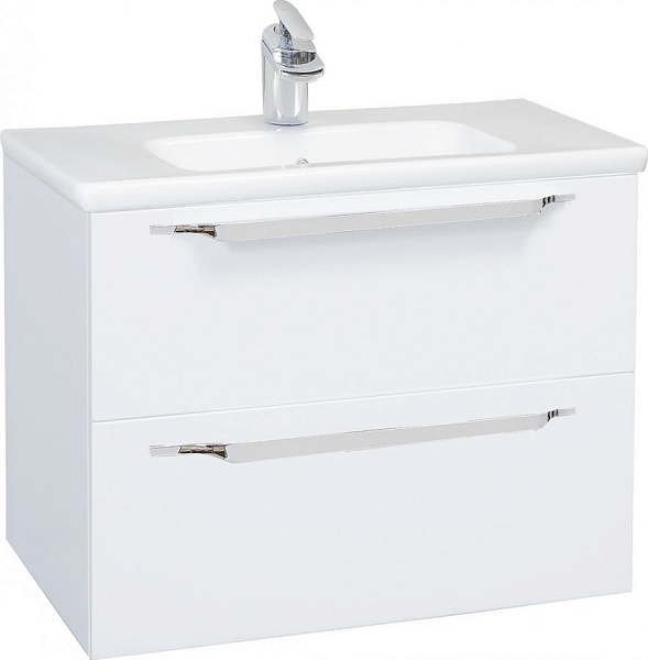 Тумба с раковиной Bellezza "Луиджи 60" белая (2 ящика)