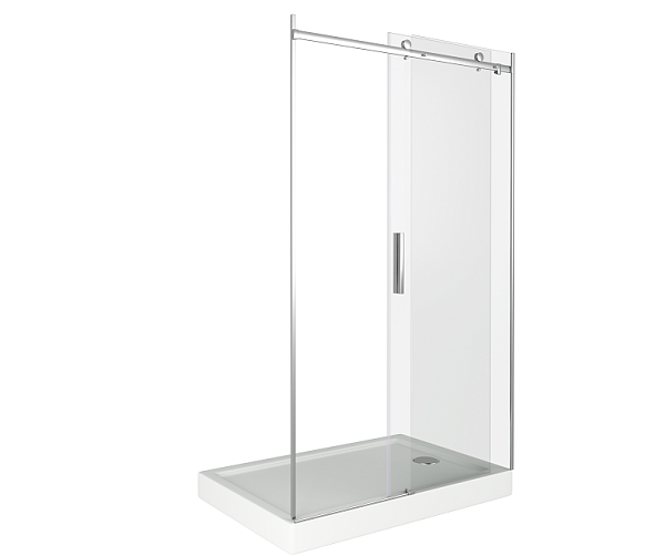 Душевая перегородка Good Door Galaxy WTW-150-C-B профиль черный