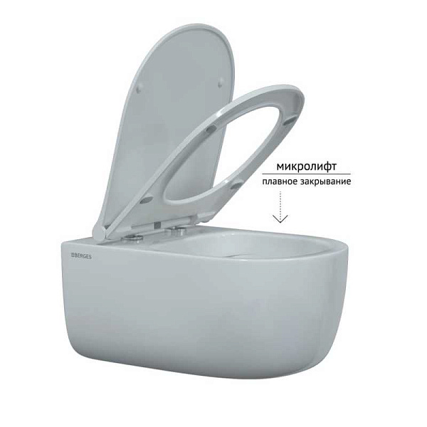 Унитаз подвесной Berges Ego XL Rimless 082118