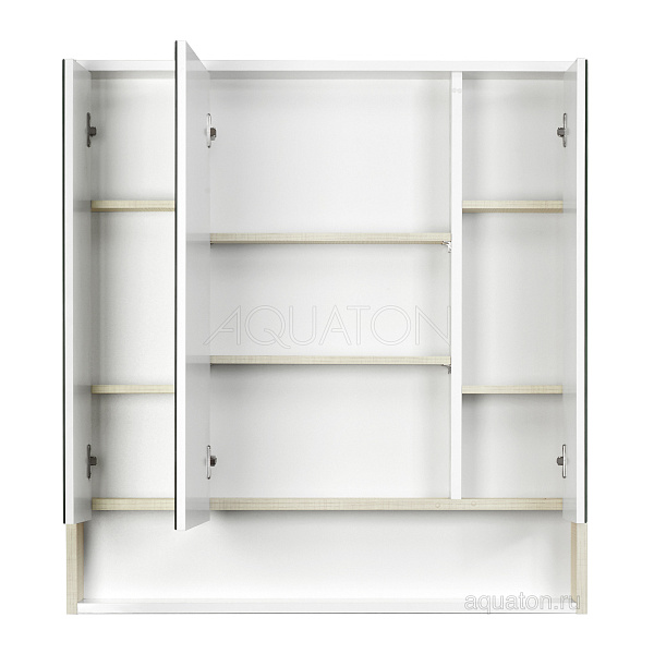Зеркало-шкаф Aquaton "Рико 80" белый/ясень фабрик