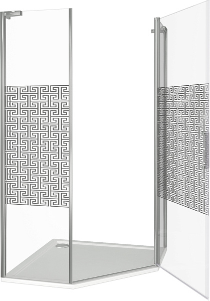 Душевая перегородка Good Door Fantasy WTW-100-F-CH