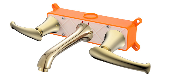 Смеситель встраиваемый для раковины AltroBagno Beatrice 010602 Or