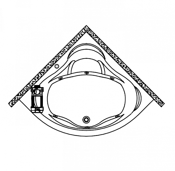 Акриловая ванна Kolpa-San Loco Standart 150х150