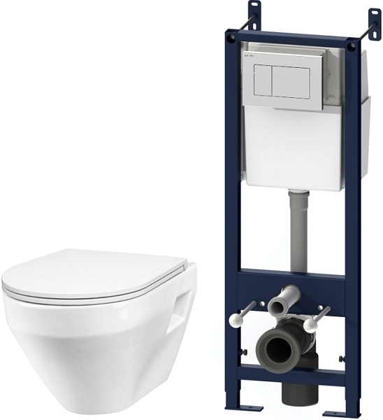 Комплект подвесного унитаза AM.PM Spirit с инсталляцией IS301.701738