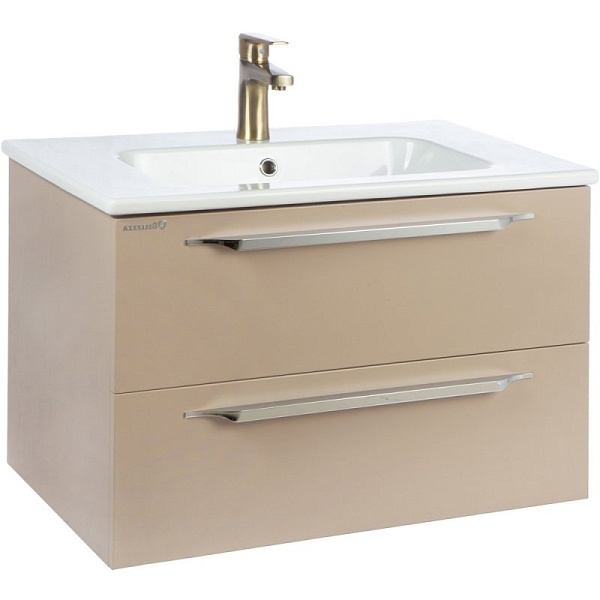 Тумба с раковиной Bellezza "Луиджи 80" капучино (2 ящика)