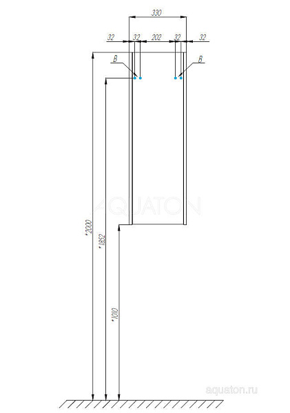 Настенный шкаф Aquaton "Сакура" L ольха наварра/белый глянец