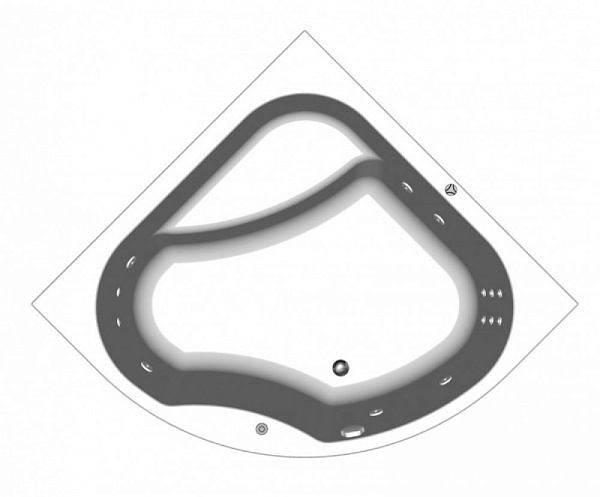 Акриловая ванна Kolpa-San Swan Optima 160х160