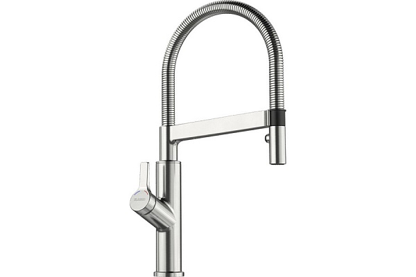 Смеситель для кухни Blanco Solenta-S Senso с выдвижным душем (рычаг управления слева)