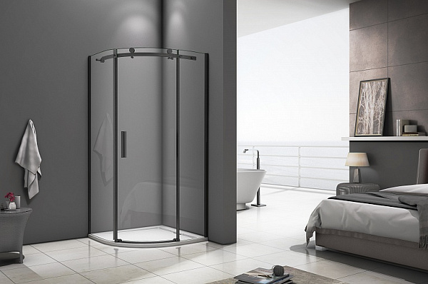 Душевой уголок Good Door Galaxy R-90-C-CH профиль хром