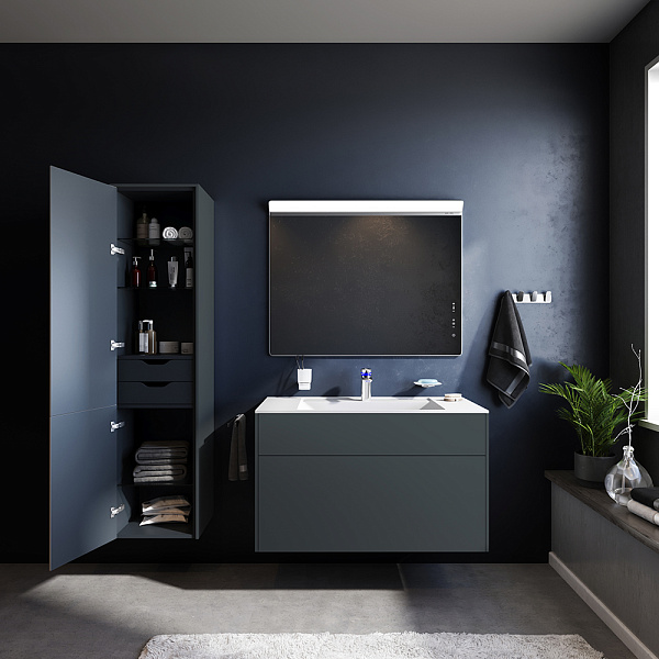 Шкаф-пенал подвесной AM.PM Inspire V2.0 M50ACHX0406GM графит матовый