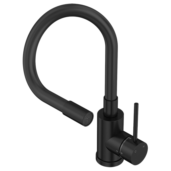 Смеситель Elghansa 56F4016-Black для кухни однорычажный с гибким изливом