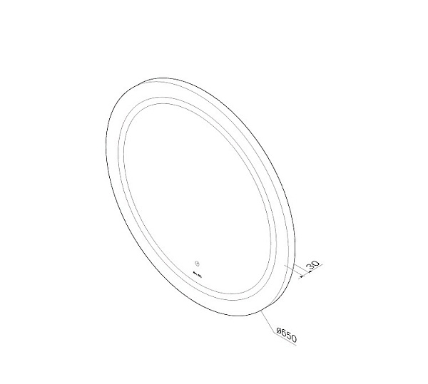 Зеркало с подсветкой AM.PM X-Joy M85AMOX0651WG